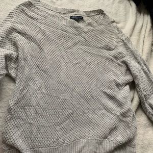 grey american eagle sweater
